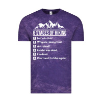Hiking 6 Stages Of Hiking Funny Hiking Nature Adventure Vintage Tee | Teevron