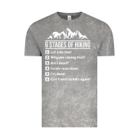 Cloud Rock hiking 6 stages of hiking funny hiking nature adventure Vintage Tee - baoMotion
