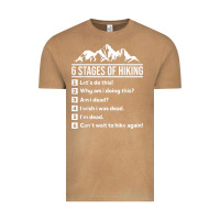 Vintage Camel hiking 6 stages of hiking funny hiking nature adventure Vintage Tee - baoMotion