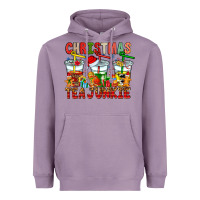 Lavender Christmas tea junkie Heavyweight Hoodie - CowhideDigitalArt