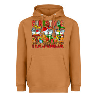 Meerkat Christmas tea junkie Heavyweight Hoodie - CowhideDigitalArt