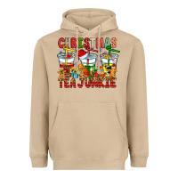 Mushroom Christmas tea junkie Heavyweight Hoodie - CowhideDigitalArt