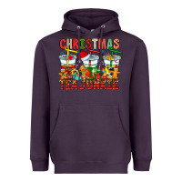 Plum Christmas tea junkie Heavyweight Hoodie - CowhideDigitalArt