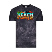 Cloud Black the beach is calling Vintage Tee - NancyCooperArtShop