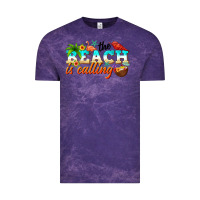 Cloud Purple the beach is calling Vintage Tee - NancyCooperArtShop