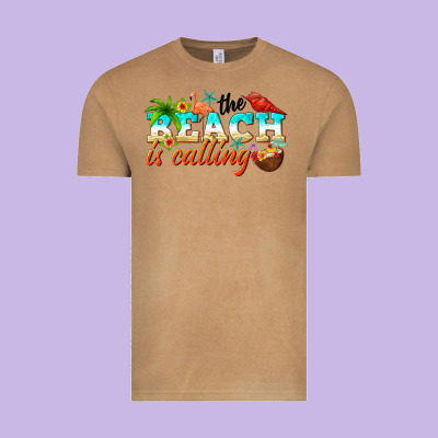 The Beach Is Calling Vintage Tee Designed By Nancycooperartshop