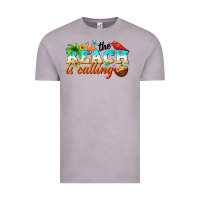 Vintage Zinc the beach is calling Vintage Tee - NancyCooperArtShop