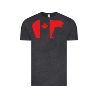 Vintage Black canada t shirt love canada bear proud canadian canada day t shirt Vintage Tee - baoMotion
