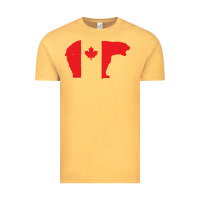 Vintage Mustard canada t shirt love canada bear proud canadian canada day t shirt Vintage Tee - baoMotion