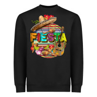 Black Fiesta Heavyweight Sweatshirt - FaDigitalArtStudio
