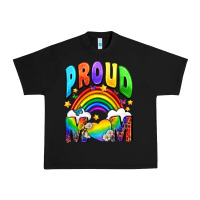 Black Proud Mom Urban Heavy Tee - NancyCooperArtShop