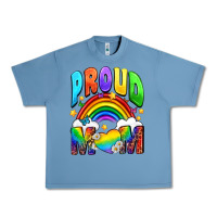Pebble Blue Proud Mom Urban Heavy Tee - NancyCooperArtShop