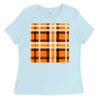 Baby Blue tartan seamless pattern bbs Ladies Tee - BundleAndBundleShop