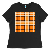 Black tartan seamless pattern bbs Ladies Tee - BundleAndBundleShop
