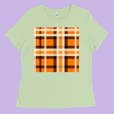Tartan Seamless Pattern Bbs Ladies Tee Designed By Bundleandbundleshop