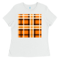 White tartan seamless pattern bbs Ladies Tee - BundleAndBundleShop