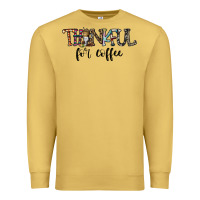 Antique Gold thankful for coffee Premium Sweatshirt - CowhideDigitalArt