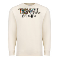 Sandshell thankful for coffee Premium Sweatshirt - CowhideDigitalArt