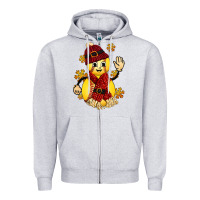 Heather Grey Softball Christmas With Hat And Glove Zipper Hoodie - FaDigitalArtStudio