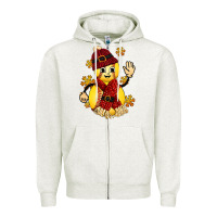 Oatmeal Heather Softball Christmas With Hat And Glove Zipper Hoodie - FaDigitalArtStudio