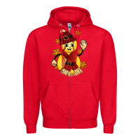 Red Softball Christmas With Hat And Glove Zipper Hoodie - FaDigitalArtStudio