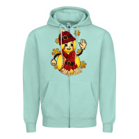 Seafoam Softball Christmas With Hat And Glove Zipper Hoodie - FaDigitalArtStudio