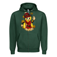 Sports Green Softball Christmas With Hat And Glove Zipper Hoodie - FaDigitalArtStudio