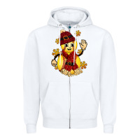 White Softball Christmas With Hat And Glove Zipper Hoodie - FaDigitalArtStudio