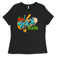 Black pre k dude Ladies Tee - RanaPortraitStore