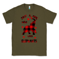 Army Green Just a girl who loves Elephants - Elephant Classic Tee - Bettercallsaul