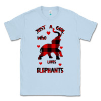 Dusty Blue Just a girl who loves Elephants - Elephant Classic Tee - Bettercallsaul