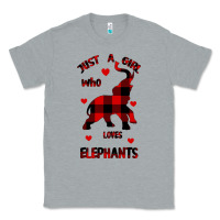 Heather Grey Just a girl who loves Elephants - Elephant Classic Tee - Bettercallsaul