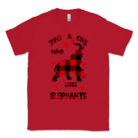 Red Just a girl who loves Elephants - Elephant Classic Tee - Bettercallsaul