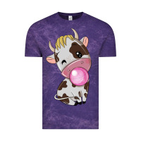 Cloud Purple cute cow Vintage Tee - texasbilliewilder