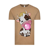 Vintage Coffee cute cow Vintage Tee - texasbilliewilder