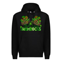 Black Shake Your Shamrocks Premium Hoodie - FaDigitalArtStudio