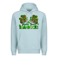 Blue Mist Shake Your Shamrocks Premium Hoodie - FaDigitalArtStudio