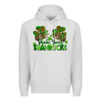 Dove Grey Shake Your Shamrocks Premium Hoodie - FaDigitalArtStudio