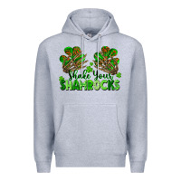 Heather Grey Shake Your Shamrocks Premium Hoodie - FaDigitalArtStudio