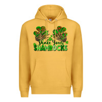 Mustard Shake Your Shamrocks Premium Hoodie - FaDigitalArtStudio