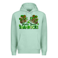 Seafoam Shake Your Shamrocks Premium Hoodie - FaDigitalArtStudio