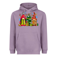 Lavender gnome Christmas Heavyweight Hoodie - CowhideDigitalArt
