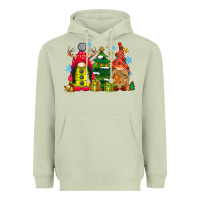 Matcha gnome Christmas Heavyweight Hoodie - CowhideDigitalArt