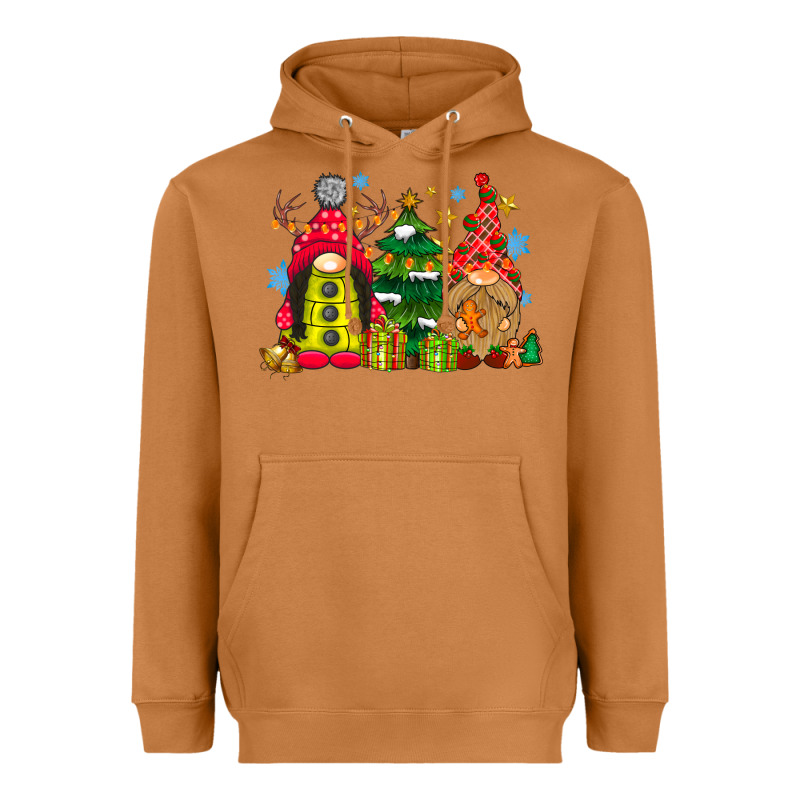 Gnome Christmas Heavyweight Hoodie by CowhideDigitalArt | Teevron