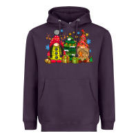 Plum gnome Christmas Heavyweight Hoodie - CowhideDigitalArt