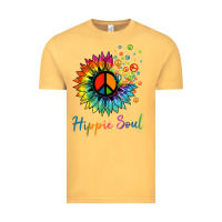 Vintage Mustard daisy peace sign hippie soul retro hippie flower lovers t shirt Vintage Tee - baoMotion