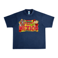 Navy Viva Mexico Urban Heavy Tee - texasbilliewilder