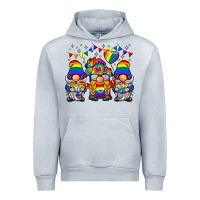 Heather Grey lgbtq gnome Urban Hoodie - BarkalooDesign