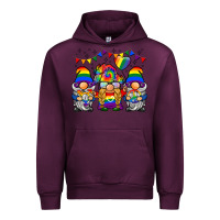 Mauve Wine lgbtq gnome Urban Hoodie - BarkalooDesign