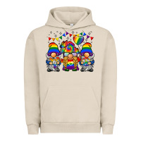 Pigment French Oak lgbtq gnome Urban Hoodie - BarkalooDesign